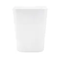 Poubelle en plastique carrée blanche simple pour bureau cuisine corbeille variante - Blanc
