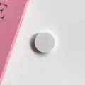 Minimalist white solid color pop socket phone grip, expandable collapsible stand mount holder. - White