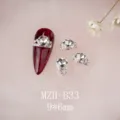 K9 Legierung Kristall Nagelkunst Anhänger 9x6mm DIY glitzernde Strass Maniküre Dekore. - Geometrisches Auge Stil (MZH-B33)