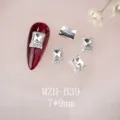 K9 Nagelkunst Strasssteine Legierung Kristall Diamant Anhänger für DIY Maniküre 7x9mm - Klassisches Rechteck Stil (MZH-B39)