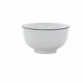 Nordic ceramic soup bowl 7 inch white porcelain bowl with black rim single pack kitchenware - Black Line 7-inch Soup Bowl