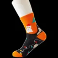 Cute Christmas snowman mid-tube cotton socks for women, cozy winter thermal casual socks variant. - One Size / B-1