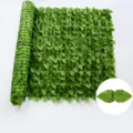 Artificial green ivy leaf fence roll for garden balcony decoration, 1x3m size with natural look. - 0.5m*0.5m / Light Pothos Leaf Fence