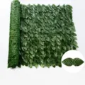 Artificial green ivy leaf fence screen, 1x3m outdoor garden balcony privacy plant decor. - 0.5m*1m / Dark Pothos Leaf Fence