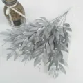 Artificial silver leaf branch for wedding home decor fake plant greenery floral arrangement props - Artificial Weeping Willow Branch No. 1 Silver