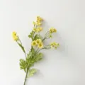 Artificial chamomile flower branch, milky yellow single stem daisy for home decor. - Milk Yellow