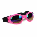 Occhiali da sole pieghevoli rosa per animali domestici con fascia elastica, protezione. - Taglia unica / Rosa