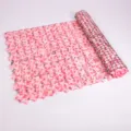 Pink artificial flower fence mat, 1x3m plastic green plant wall for balcony decor - 0.5m*0.5m / Pink Small Flower Fence