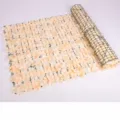 Champagne artificial flower fence greenery garden balcony decoration roll screen 1x3m 1pc - 0.5m*0.5m / Champagne Small Flower Fence