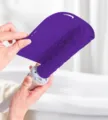 Tappetino resistente al calore per ferro arricciacapelli in silicone antiscivolo - Viola