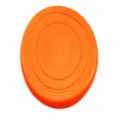 Disco volante per animali domestici arancione dettaglio superficie in gomma resistente. - Arancione
