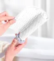 Custodia protettiva termica in silicone per strumenti per capelli, motivo ondulato bianco. - Bianco