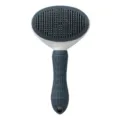Pet slicker brush for dogs and cats dark grey variant floating hair removal grooming tool - Fine Needle / Gray