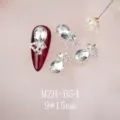 K9 Nagel Strasssteine Legierung Tropfen Kristall Anhänger für DIY Nail Art Design Dekoration Großhandel - Luxus Spitze Tränenform Stil (MZH-B54)