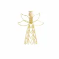 Iron wood angel table ornament modern line art home decor craft with size dimensions - L