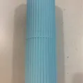 Portable travel toothbrush case holder fluted design light blue gargle cup SKU variant - Blue