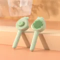 Cute chick pet self-cleaning slicker brush for dogs and cats fur grooming and floating hair removal. - Green