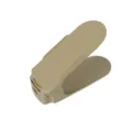 Adjustable double layer shoe rack plastic space saving shoe organizer slot holder khaki color - Nordic Beige
