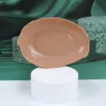 Creative leaf-shaped plastic fruit plate candy colored minimalist snack tray for home - Nordic Pink