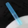 Portable travel toothbrush case, translucent plastic toothbrush protector holder box for use. - Blue Packaged