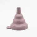 Embudos de silicona plegables para cocina, embudo telescopico flexible con agujero. - Sin Embalaje / Rosa