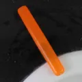 Portable orange plastic toothbrush case travel storage box for outdoor dental care protection. - Orange Bagged