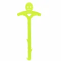 Green smiley face kitchen pipe dredging hook, household sewer clog cleaning tool variant. - Smile Face Style / Green