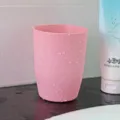 Minimalist household frosted plastic gargle cup, nordic style round toothbrush cup for use. - 201-300ml / Nordic Pink
