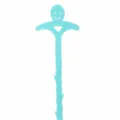 Blauer Smiley Küchenrohr Baggerhaken Spülbecken Abfluss Reinigungswerkzeug für Zuhause - Smile-Stil / Blau