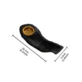 Bruciatore di incenso in resina barca nera moderna per decorazione domestica 20.7x6.3cm. - Bruciatore di incenso a barca - nero