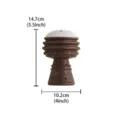 Ceramic high-foot incense burner with unique honeycomb texture, elegant exotic home decor piece. - Tall-Footed Honeycomb Incense Burner - Coffee Base