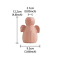 Bougeoir ange en céramique rose décoration d'intérieur moderne de table hauteur 12.2cm - Rose