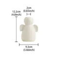 Bougeoir ange en ceramique moderne blanc deco table minimaliste mariage vase decoratif - Blanc