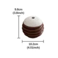 Modern creative ceramic spherical incense burner detail, unique design and texture. - Spherical Honeycomb Incense Burner - Brown