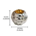 Modern Nordic Ceramic Incense Burner Silver Tabletop Aromatherapy Diffuser Home Decor - Silver
