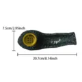 Exquisite Arabic calligraphy resin boat incense burner for stylish desktop decoration. - Silver Letter Incense Burner / Size O / Green