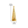 Gouden holle metalen wierookbrander, conisch Oosters aromatherapie decor, 25,5cm. - Gouden kerstcirkel wierookbrander - Groot