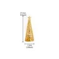 Gouden holle metalen kegel wierookbrander Midden-Oosten aromatherapie kaarsenhouder 21.5cm - Gouden kerstcirkel wierookbrander - Klein