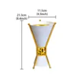 Middle Eastern Arabic style incense burner luxury metal handheld aromatherapy burner home decor - White
