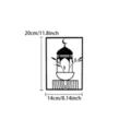 Arabic iron art metal wall hanging decor, Islamic lantern design home wall art for living room. - Moon Temple Branch / S