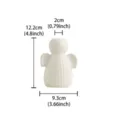 White ceramic angel vase cute tabletop flower decorative ornament for cozy home decor aesthetics - White Angel Vase