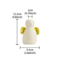 Ceramic angel vase white with gold wings table decor 12.2cm small figurine ornament - White Gold Angel Vase