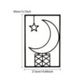 Metal wall art decor featuring moon and star design, perfect for home interior decoration. - Star and Moon Platform / L