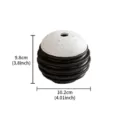 Modern creative ceramic incense burner spherical aroma diffuser desktop decor home office - Honeycomb Ball / Black