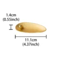Modern creative golden willow leaf incense holder with bead stick base for desktop decor. - Gold