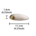 Modern creative willow leaf incense holder with golden bead for home aromatherapy and decor. - Silver
