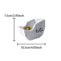 Resin boat-shaped incense burner with Arabic calligraphy and golden cup for home decor. - Boat Shape Black Lettering Incense Burner (L) / White