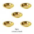 Gold plated incense burner mesh pad censer accessories, 5pcs set, 6.4cm detail view. - Gold Plated 6.4cm - 5pcs