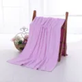 Asciugamano da bagno in microfibra con orsetto dei cartoni animati viola per la spiaggia. - 150g 70*140cm / Viola chiaro