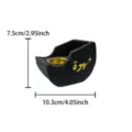 Creative resin boat shaped incense burner with Arabic calligraphy and gold insert home decor items - Boat Shape Gold Lettering Incense Burner (O) / Black